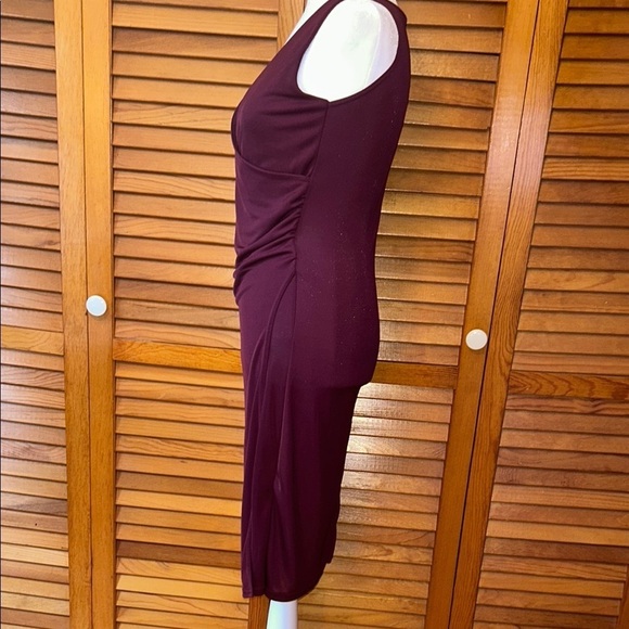 Hennes Collection Ruched Sexy Sheath Midi Dress Size 6 - Picture 3 of 9